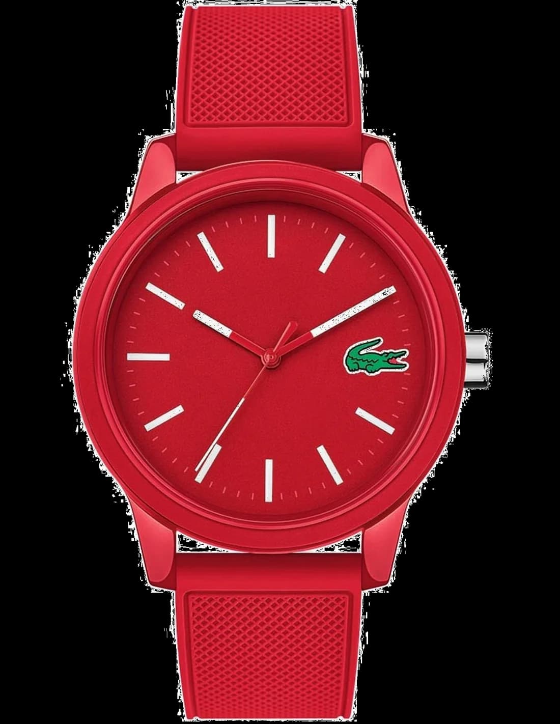 Garde-temps Lacoste 2010988 pour homme, cadran rouge sur bracelet rouge