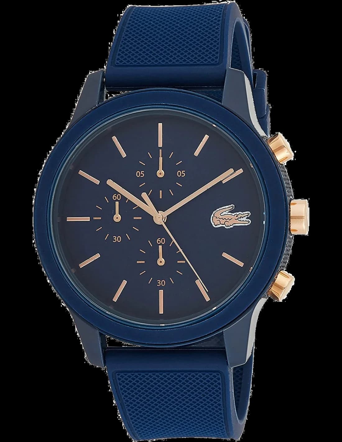 Garde-temps Lacoste 2011013 pour homme, boîtier bleu assorti au bleu