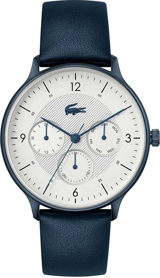Garde-temps Lacoste 2011140 pour homme, cuir brun classique