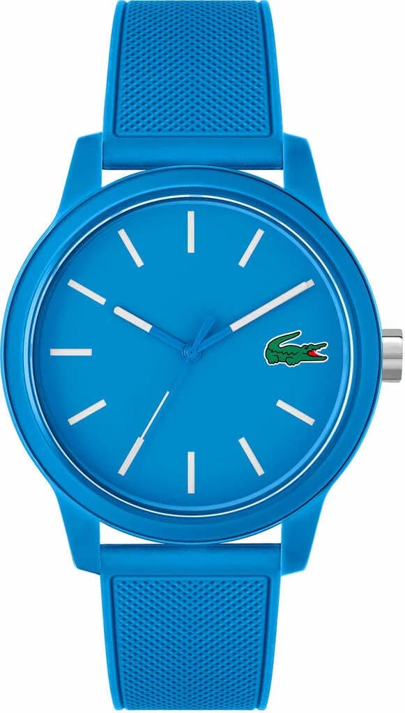 Garde-temps Lacoste 2011193 pour homme, cadran bleu et bracelet silicone bleu