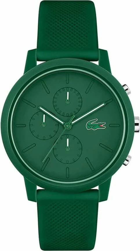 Garde-temps Lacoste 2011245 pour homme, cadran vert multifonctions, silicone