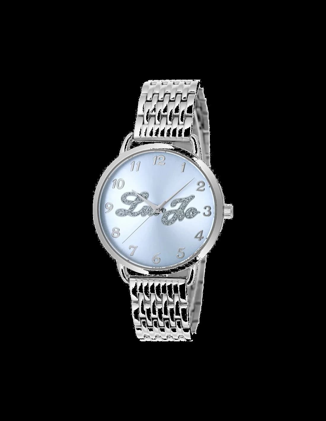 Garde-temps Liu Jo Luxury TLJ1030 pour femme, cadran bleu et bracelet acier