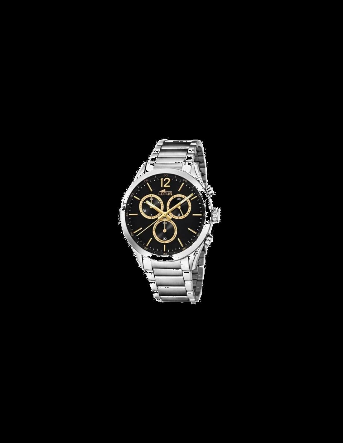 Garde-temps Lotus L18114/4 pour homme, cadran gris, bracelet cuir