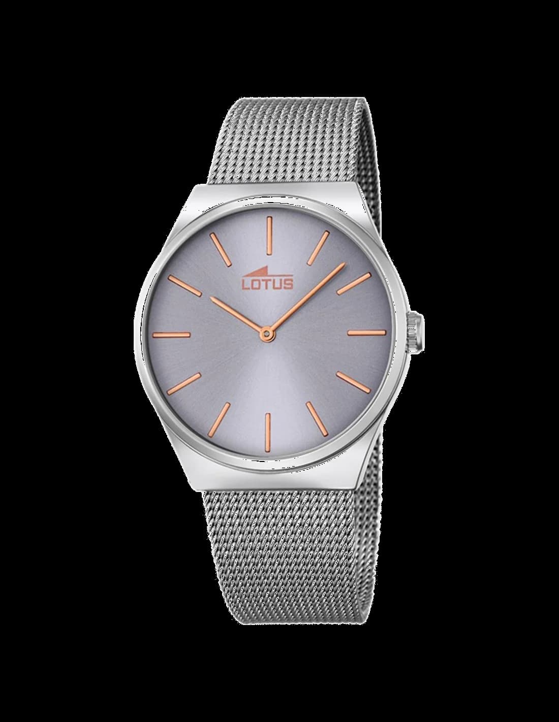 Garde-temps Lotus L18285/2 pour homme, cadran argent et bracelet acier assorti