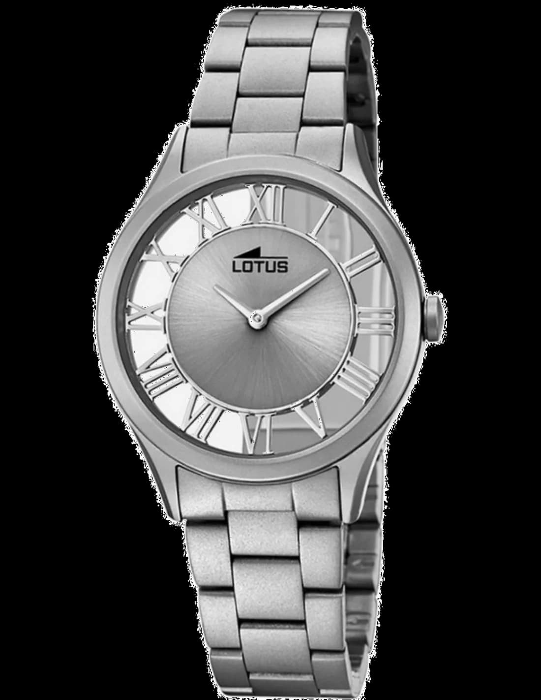 Garde-temps Lotus L18398/1 pour femme, cadran gris sur bracelet acier