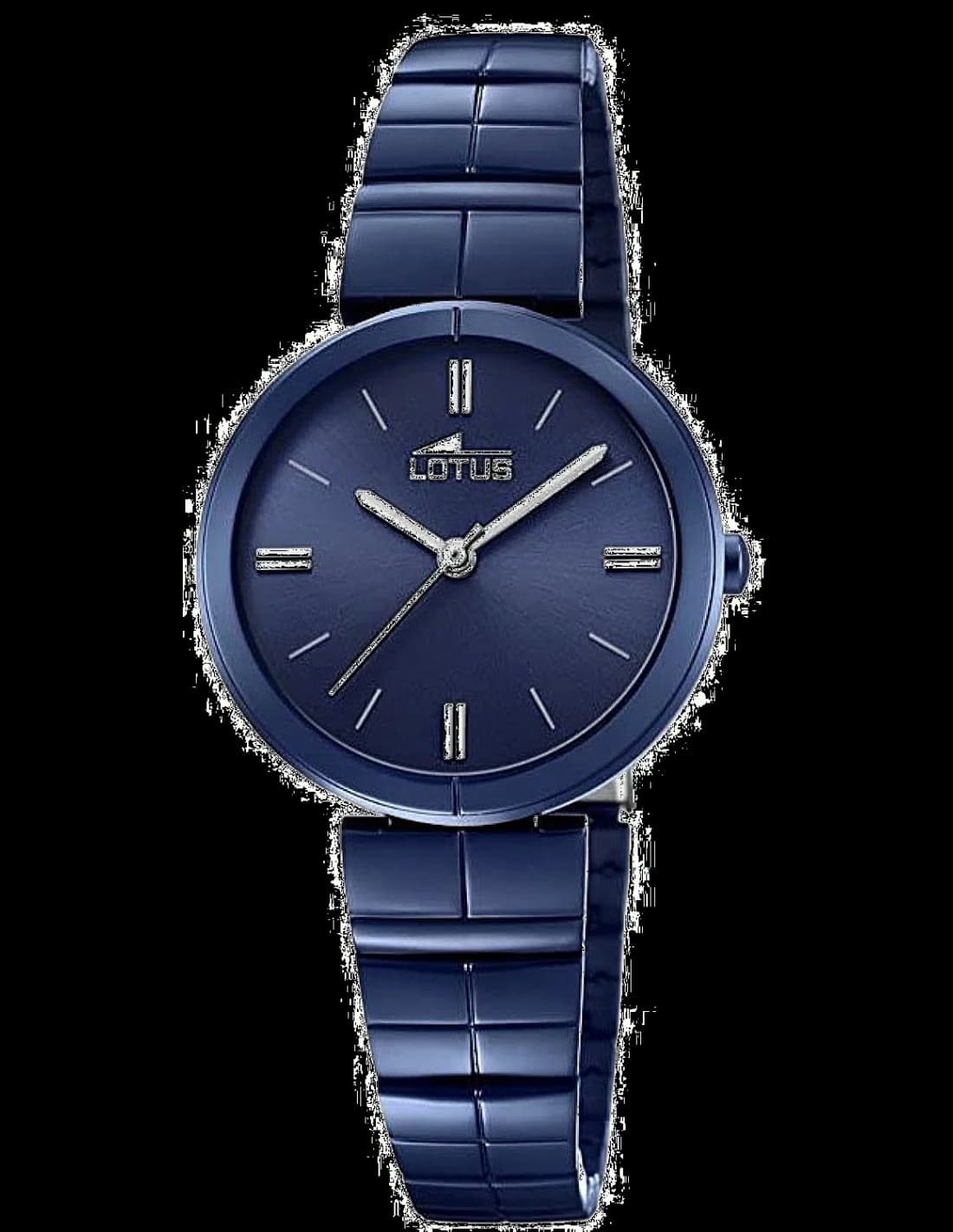 Garde-temps Lotus L18432/1 pour femme, au cadran bleu nuit et bracelet acier