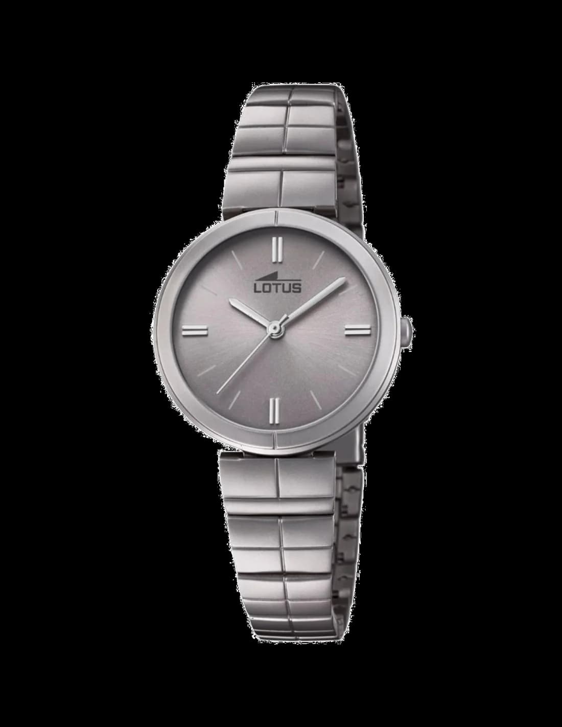 Garde-temps Lotus L18433/1 pour femme, au cadran gris sur bracelet acier