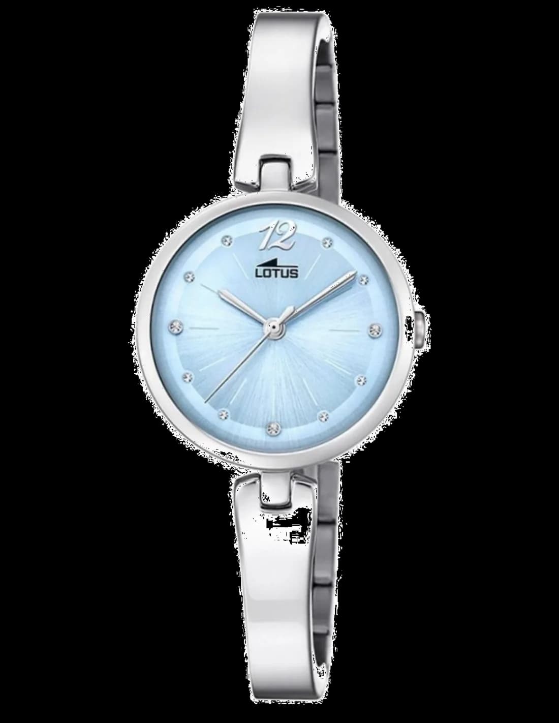 Garde-temps Lotus L18445/3 pour femme, cadran bleu, bracelet acier