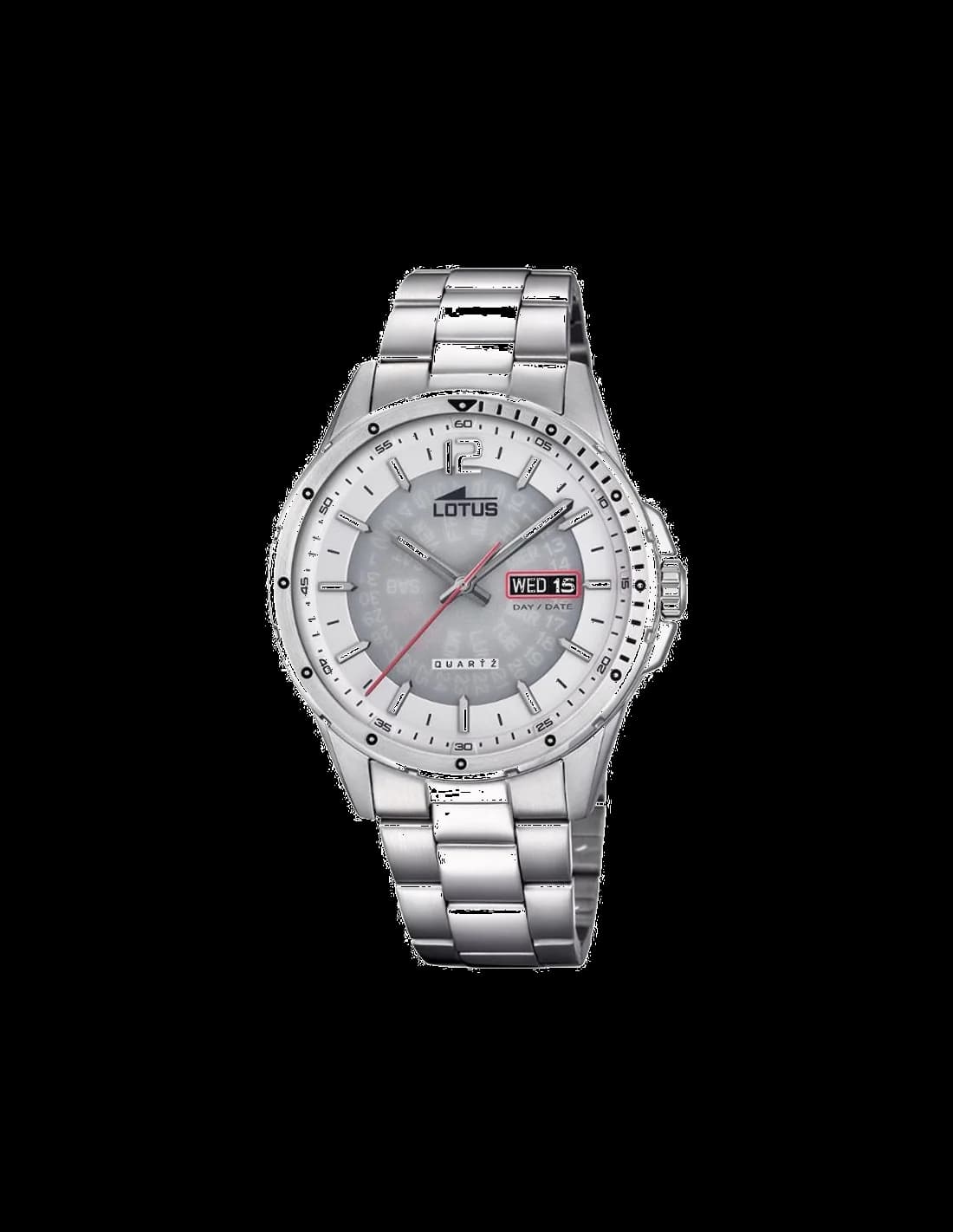 Garde-temps Lotus L18524/1 pour homme, cadran gris sport avec bracelet acier