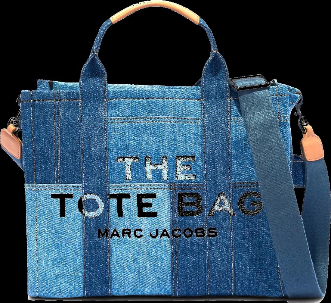 Garde-temps Marc Jacobs H017M06FA21, sac en toile denim bleu