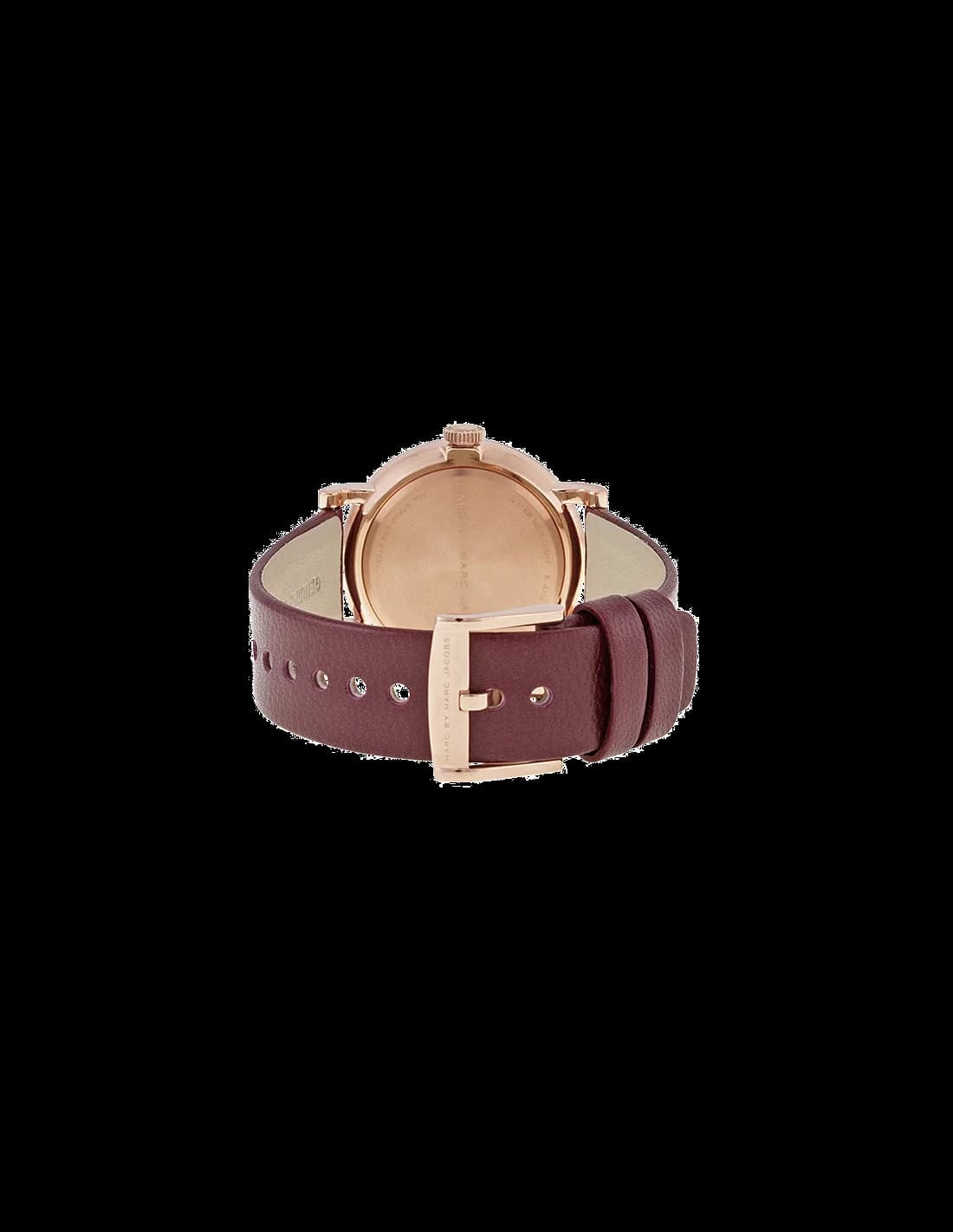 Zoom sur le cadran bordeaux du Marc Jacobs MBM1267