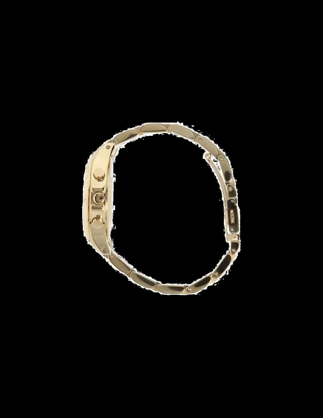 Attache bracelet Marc Jacobs MBM3101 maillons alternant finitions brossées et polies, fermoir déployant double sécurité