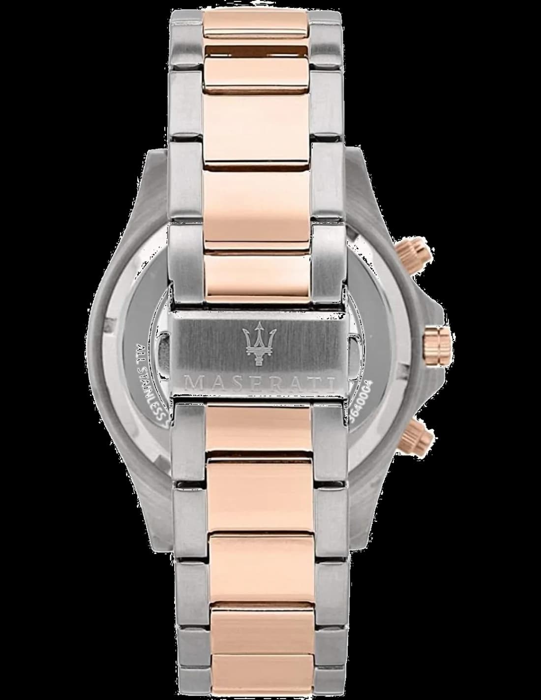 Le garde-temps Maserati R8873640002 vu de profil