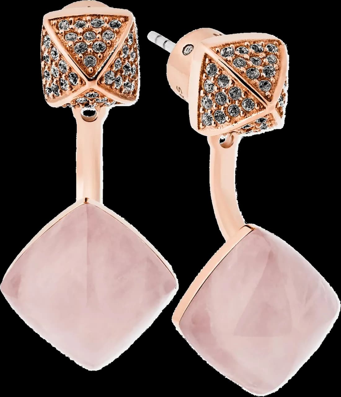 Garde-temps Michael Kors 109221, boucles oreilles argent pierre rose pavée