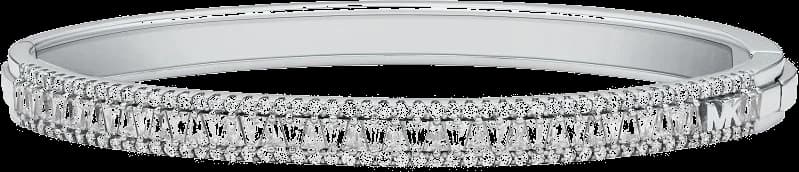 Garde-temps Michael Kors MKC1636AN040 pour femme, cadran blanc, bracelet argent