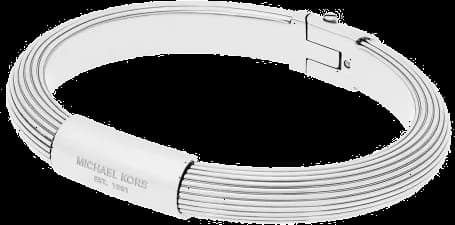 Garde-temps Michael Kors MKJ6190040 pour femme, au cadran blanc et bracelet acier