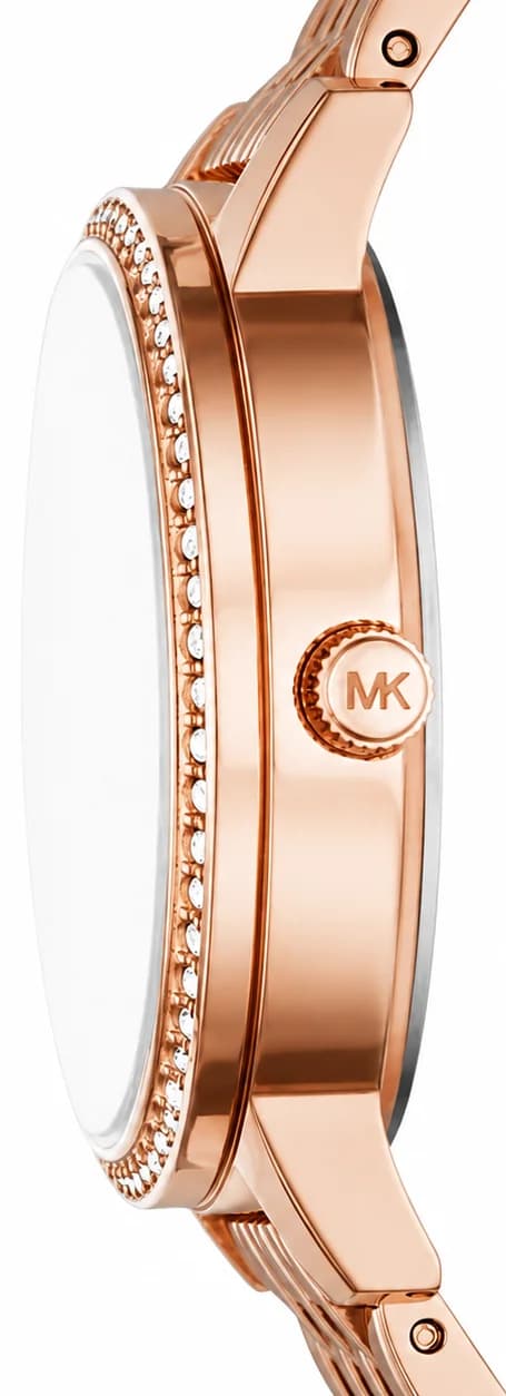 Zoom sur le cadran argent du Michael Kors MK1052