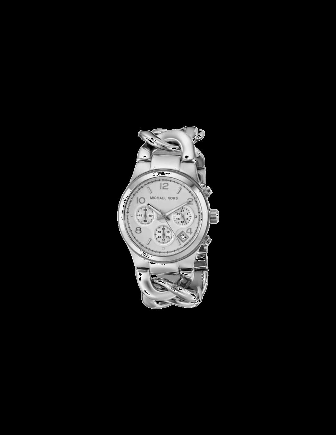 Garde-temps Michael Kors MK3149 pour femme, au cadran argenté et bracelet chaîne