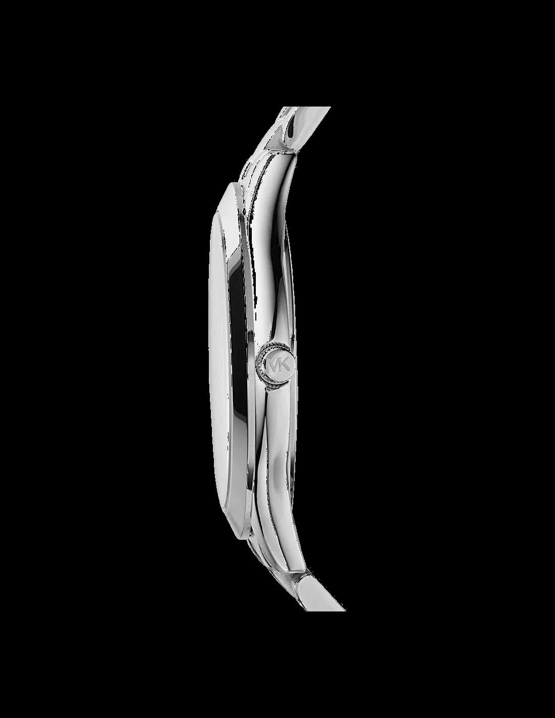 Zoom sur le cadran argent du Michael Kors MK3178