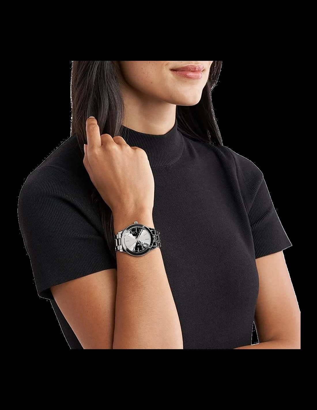 Détail du bracelet acier du Michael Kors MK3178