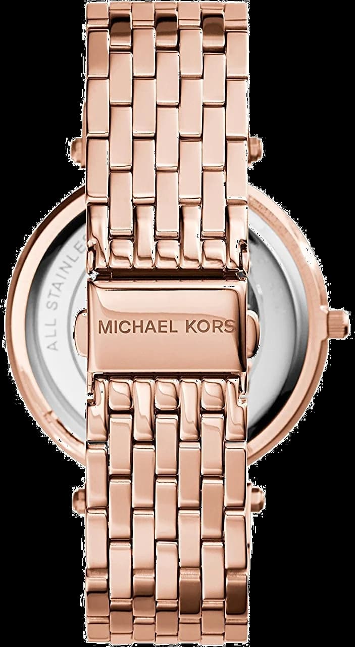 Zoom sur le cadran or rose du Michael Kors MK3192