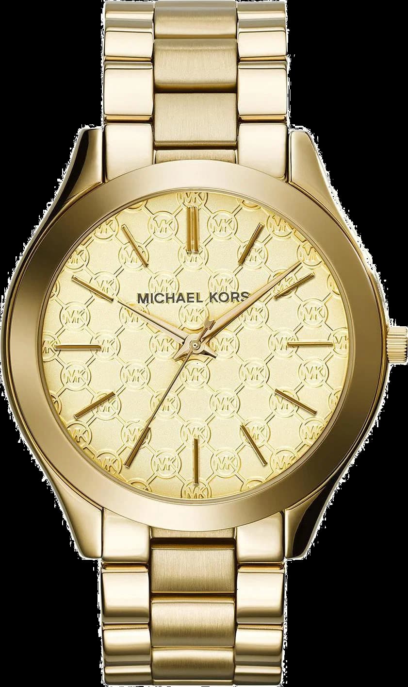 Garde-temps Michael Kors MK3335 pour femme, cadran or surdimensionné métallisé