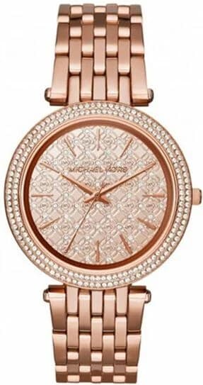 Garde-temps Michael Kors MK3399 pour femme, cadran or rose et bracelet maillons