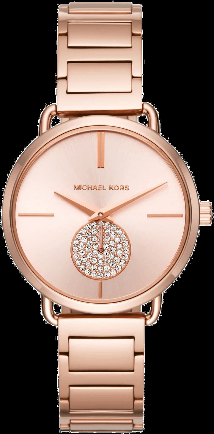 Garde-temps Michael Kors MK3640 pour femme, cadran or rose sur finition or rose