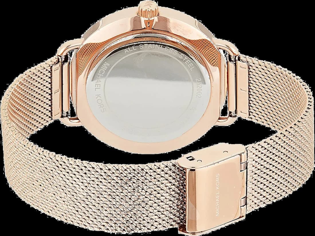 Zoom sur le cadran or rose du Michael Kors MK3845