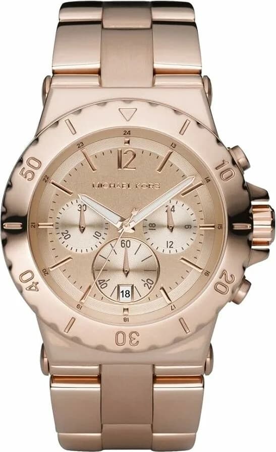 Garde-temps Michael Kors MK5314 pour femme, cadran or rose, bracelet acier or rose