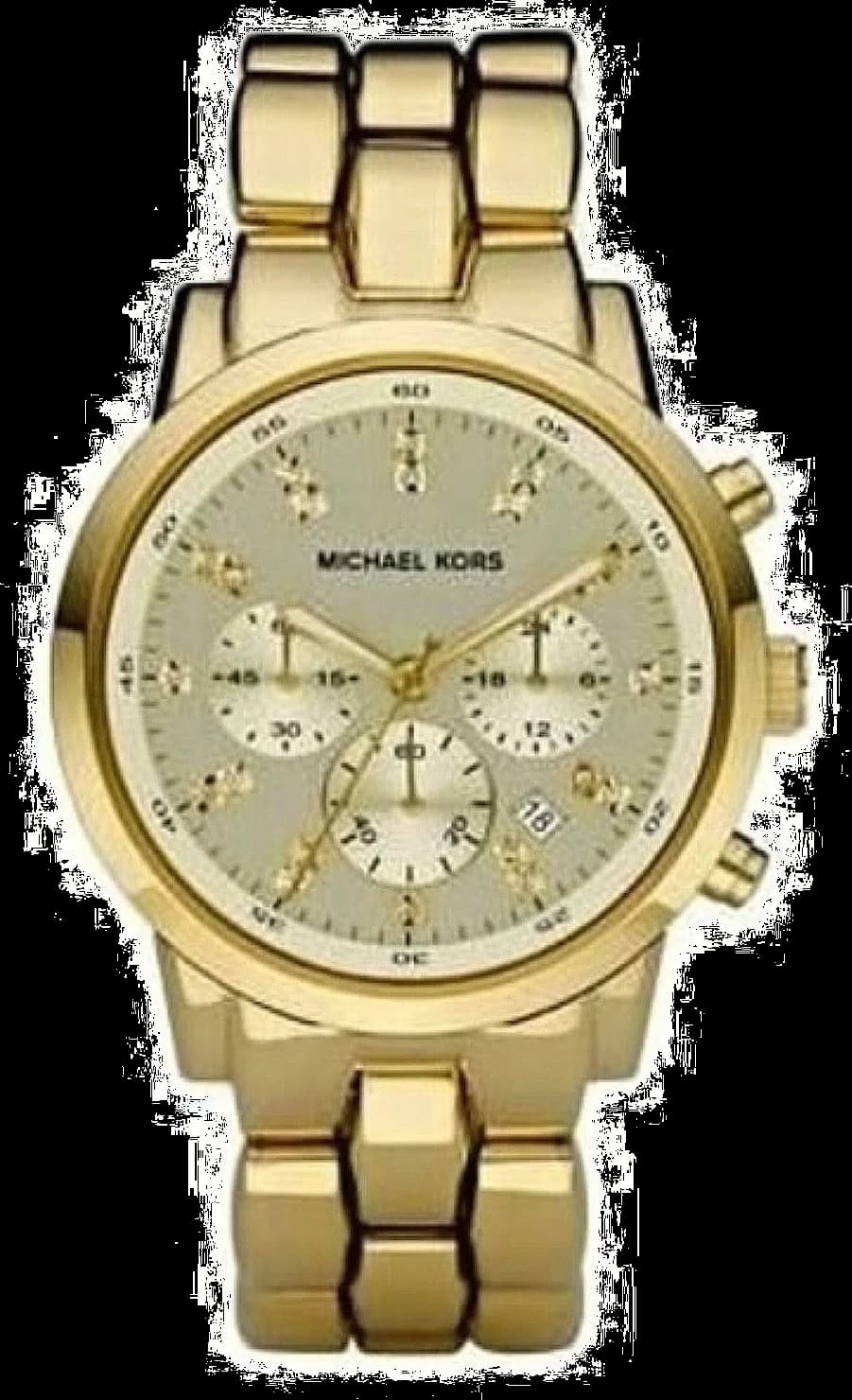 Garde-temps Michael Kors MK5364 pour femme, cadran doré, bracelet acier intemporel et élégant