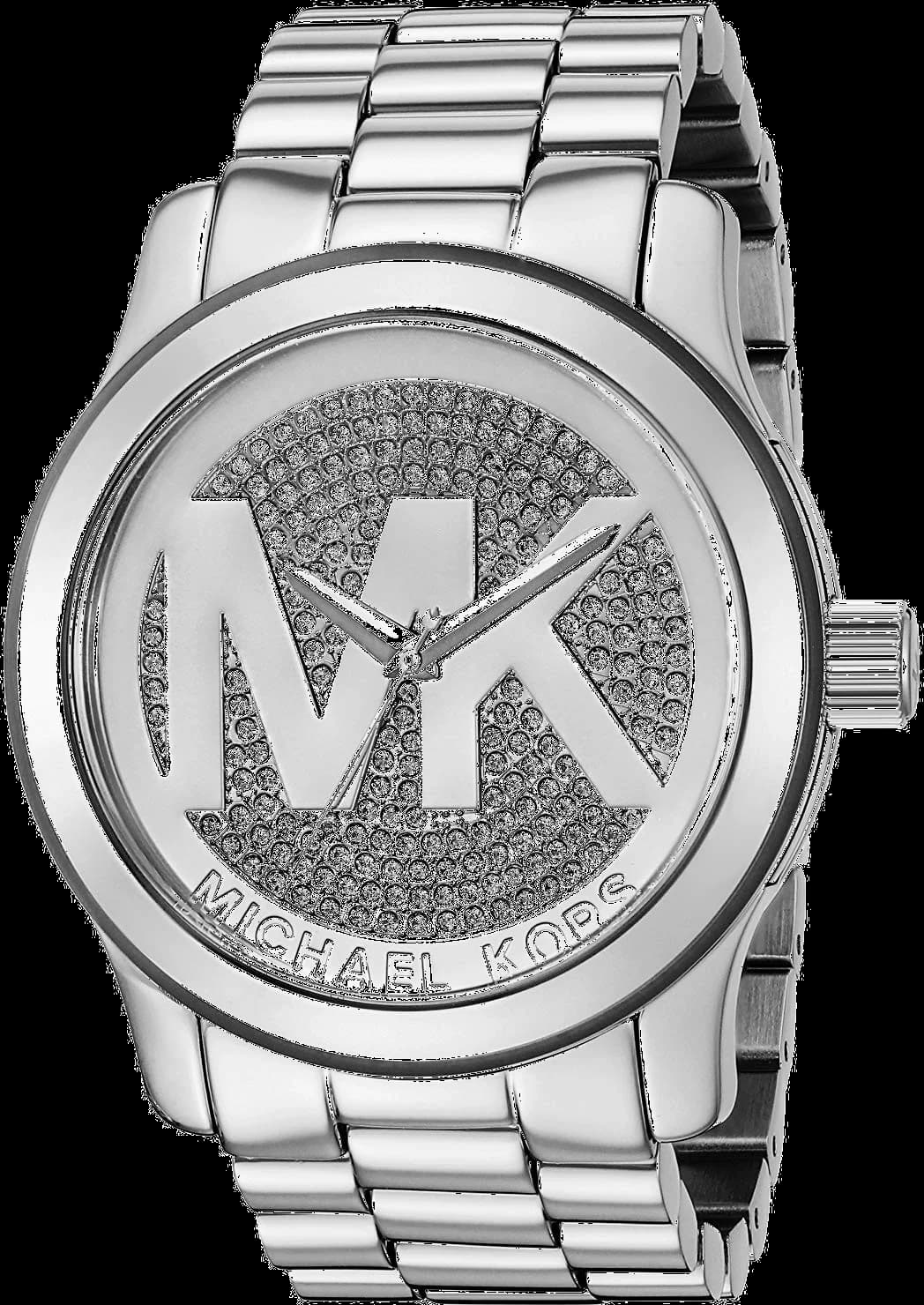 Garde-temps Michael Kors MK5544 pour femme, cadran argent et bracelet acier
