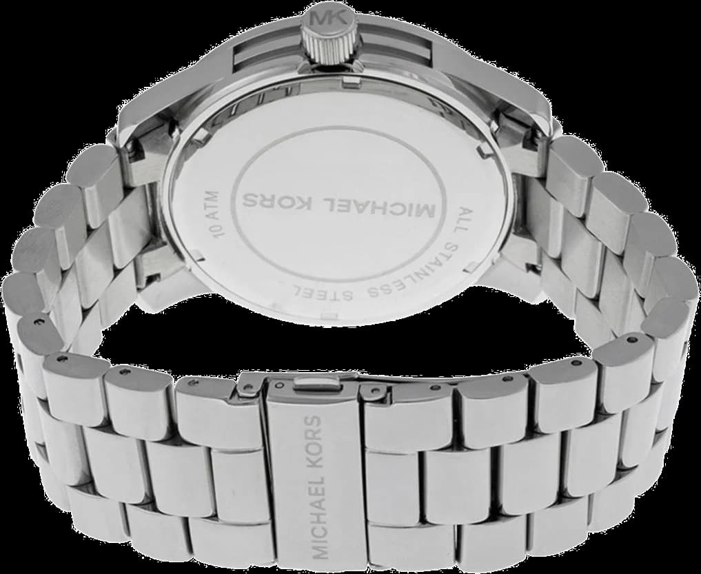 Zoom sur le cadran argent du Michael Kors MK5544