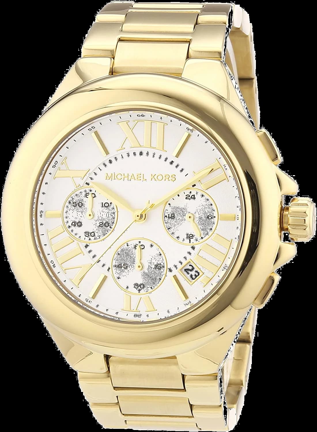 Garde-temps Michael Kors MK5635 pour femme, cadran or, bracelet acier inoxydable doré