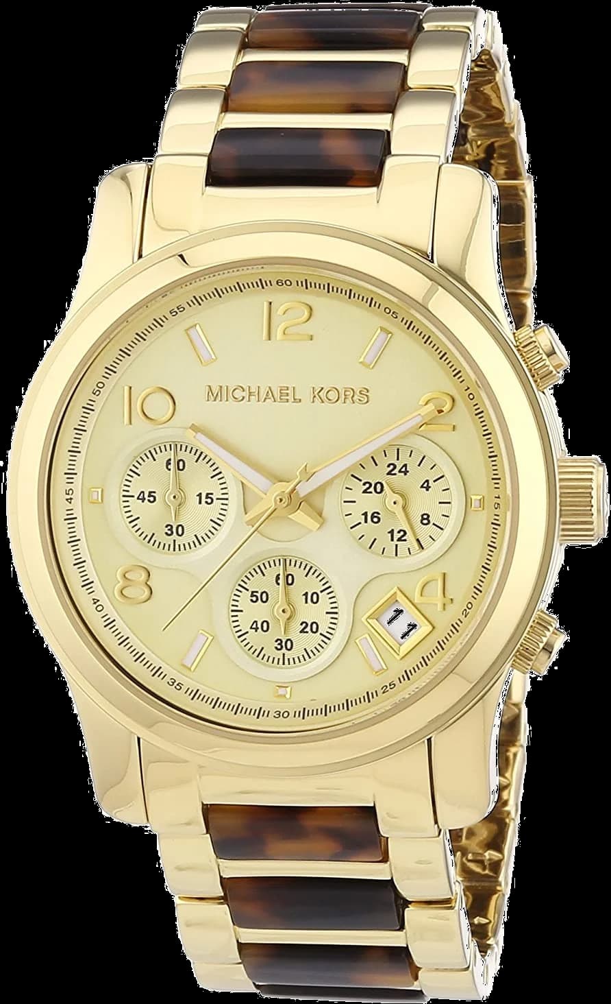Garde-temps Michael Kors MK5659 pour femme, cadran or sur bracelet acier classique