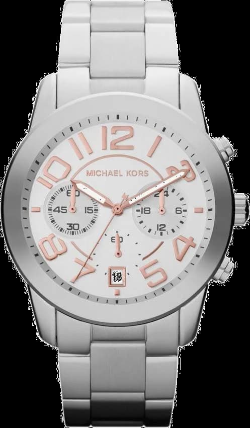 Garde-temps Michael Kors MK5725 pour femme, argenté sur bracelet acier mercer