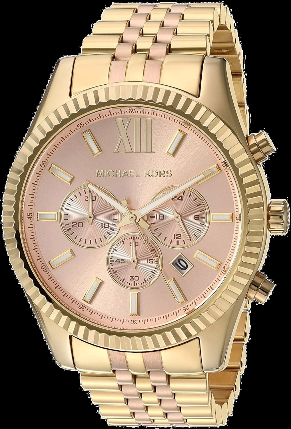 Garde-temps Michael Kors MK6473 pour femme, cadran or rose, bracelet acier, style chic