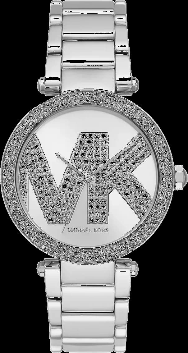 Garde-temps Michael Kors MK6658, cadran argenté, bracelet acier