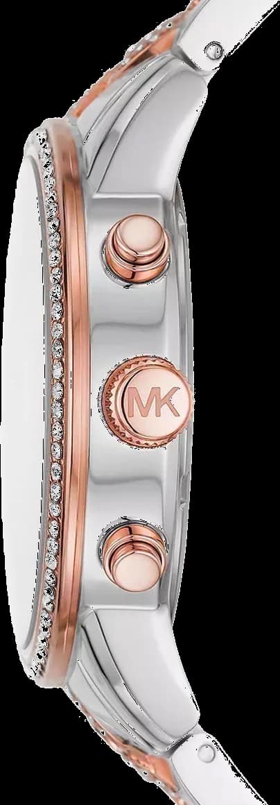 Zoom sur le cadran blanc du Michael Kors MK6938