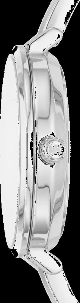 Zoom sur le cadran argent du Michael Kors MK7120