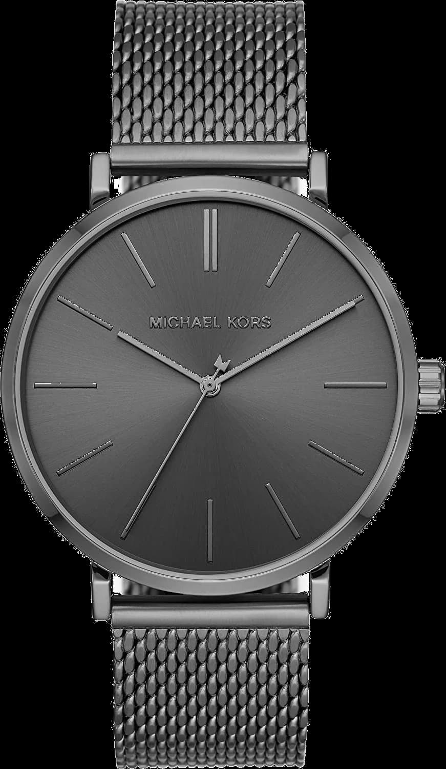Garde-temps Michael Kors MK7151 pour homme, cadran gris et bracelet milanaise
