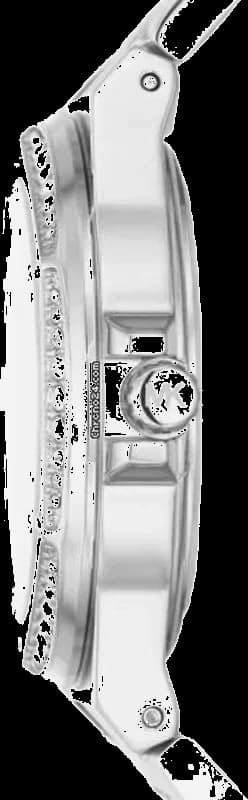 Zoom sur le cadran argent du Michael Kors MK7234