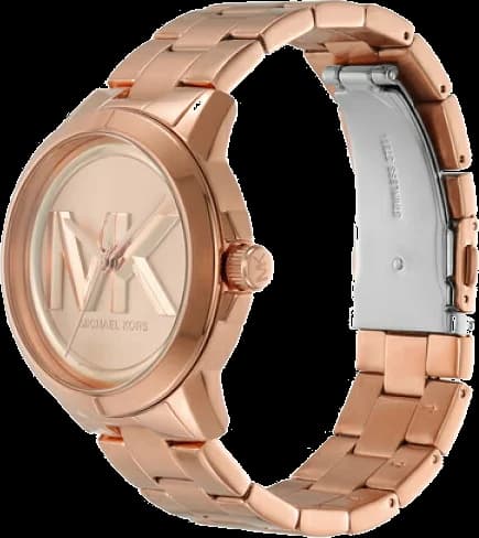Zoom sur le cadran or rose du Michael Kors MK7318