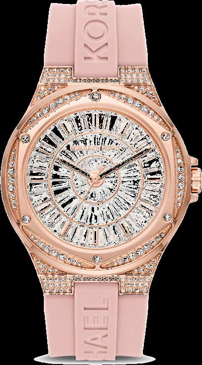 Garde-temps Michael Kors MK7334 pour femme, silicon rose pour un look sport chic