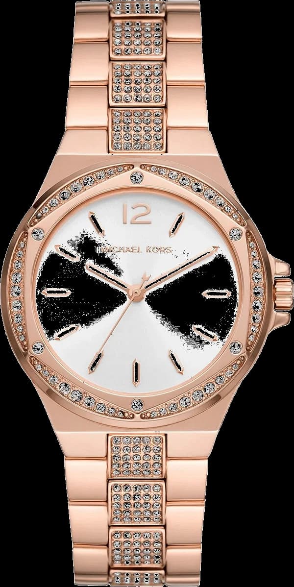 Garde-temps Michael Kors MK7362 pour femme, cadran argenté et bracelet acier inoxydable doré rose