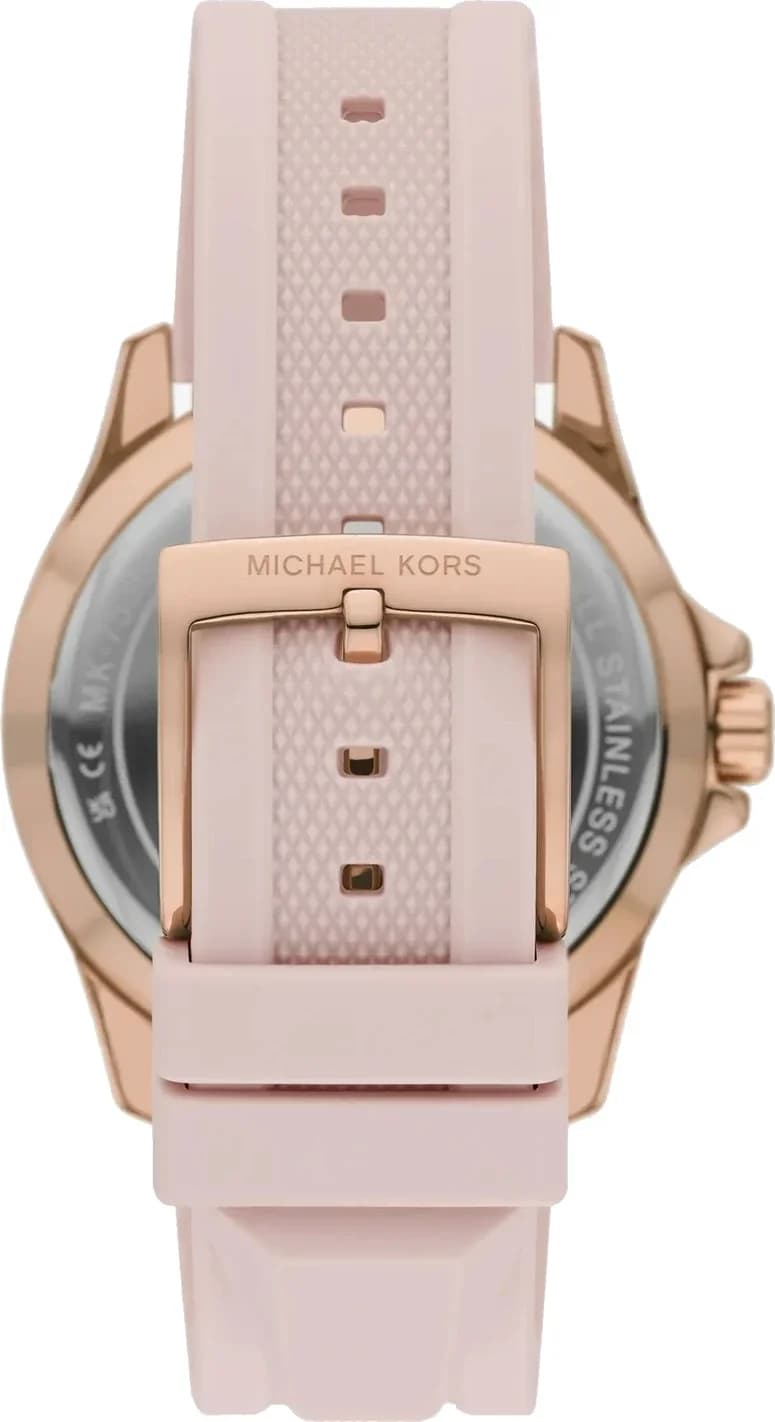 Zoom sur le cadran or rose du Michael Kors MK7536
