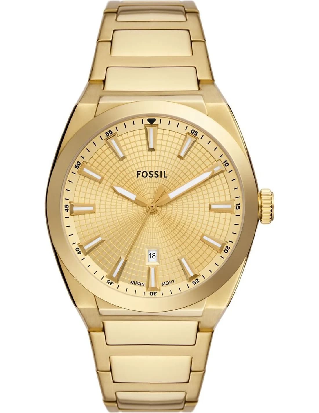 Montre Fossil FS5965 homme cadran or bracelet acier