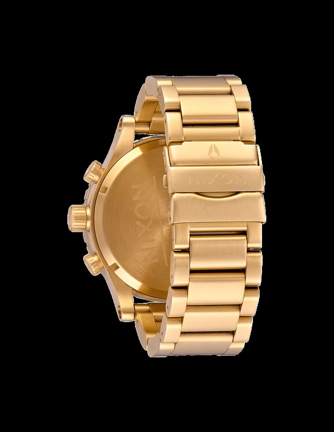 Zoom sur le cadran or du Nixon A083-502