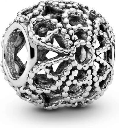 Garde-temps Pandora 791282 pour femme, fleur ajouré perlé argent 925