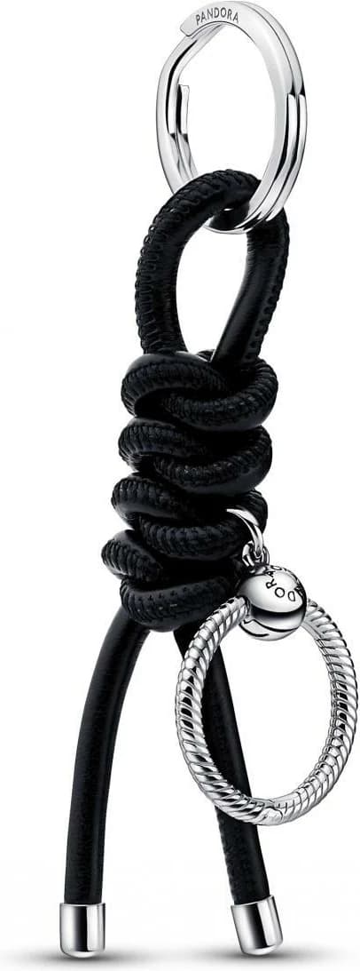 Garde-temps Pandora 392260C01 pour femme, porte-clés sans cuir noir pandora moments
